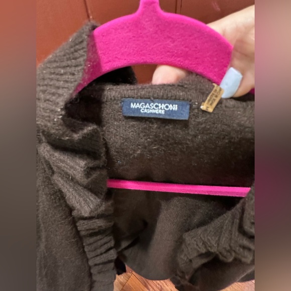 Magaschoni Black Ruffled Cardigan - Picture 3 of 5